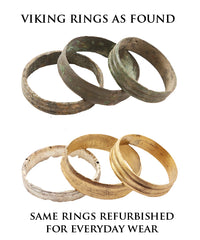 VIKING ROPED OR TWIST WEDDING RING, C.866-1067 AD, SIZE 8 - Fagan Arms