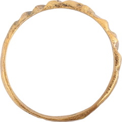 VIKING ROPED OR TWIST WEDDING RING, 866-1067 AD, SIZE 8 - Fagan Arms