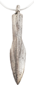 FINE GREEK SOCKETED ARROWHEAD NECKLACE 690-250 BC