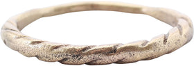 VIKING ROPED OR TWIST WEDDING RING, C.866-1067 AD, SIZE 9 1/2