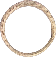 VIKING WARRIOR’S ROPED OR TWIST RING, C.866-1067 AD, SIZE 8 ¼ - Fagan Arms