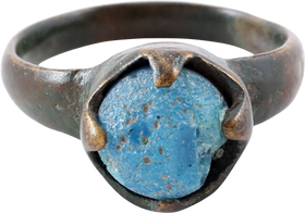 MEDIEVAL EUROPEAN RING C.1200-1500 AD, SIZE 5 ½