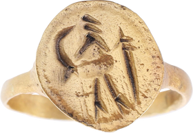 GRECO ROMAN RING C.100BC-100AD, SIZE 8