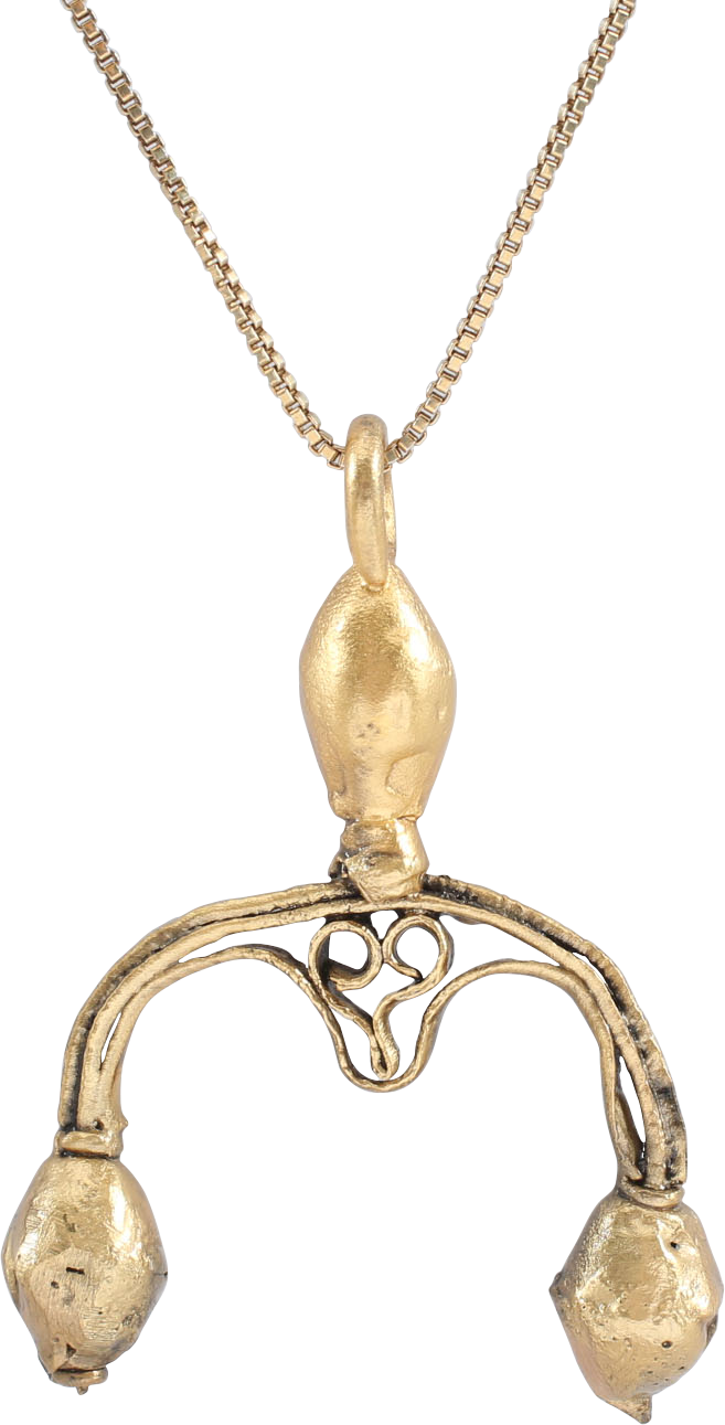 ANCIENT VIKING LUNAR PENDANT NECKLACE C.900 1000 AD Fagan Arms
