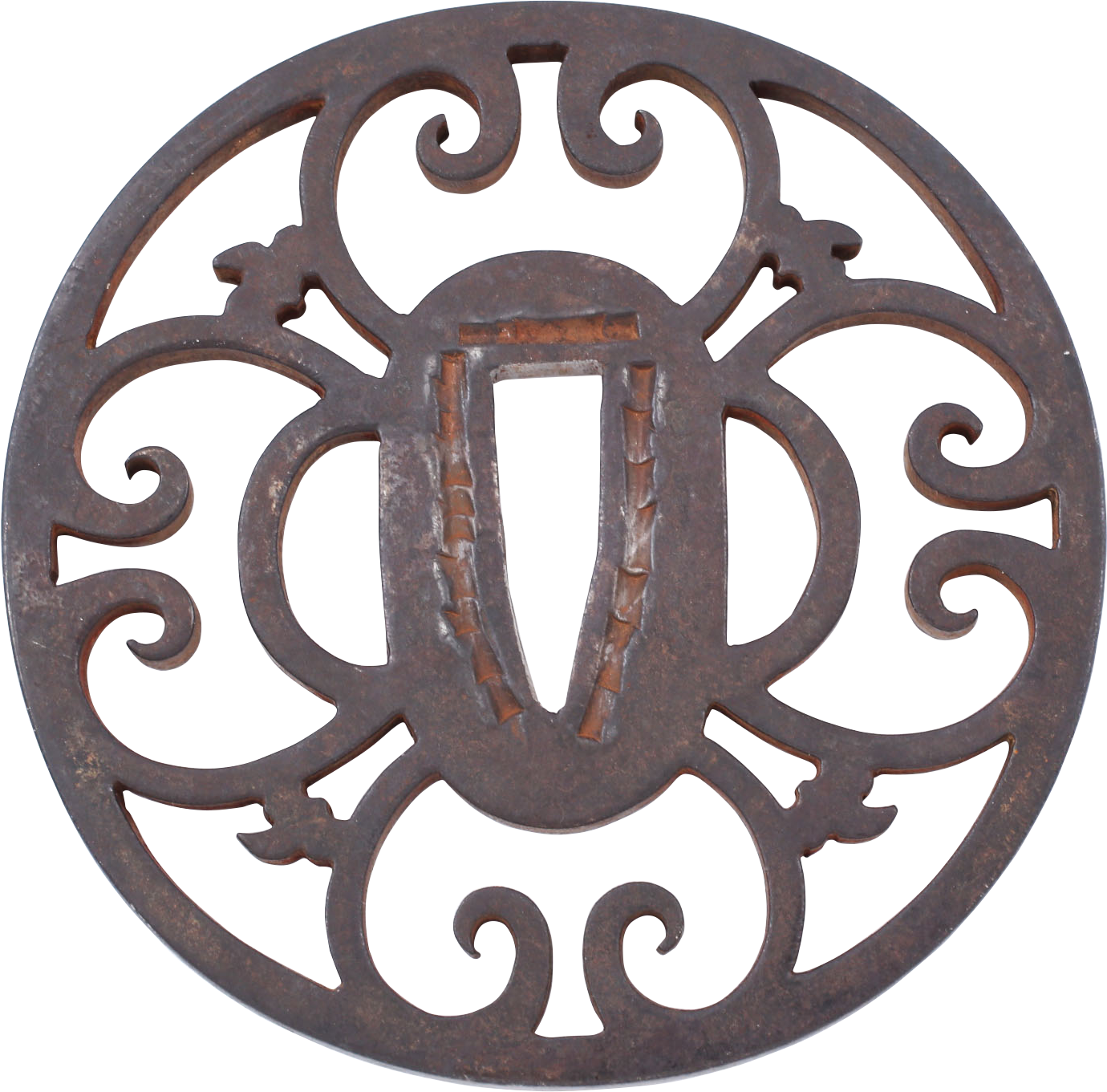 JAPANESE IRON TSUBA, EDO PERIOD - Fagan Arms