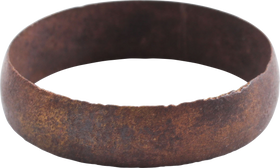 RARE COPPER VIKING RING, 900-1050 AD JEWELRY, SIZE 9 ½