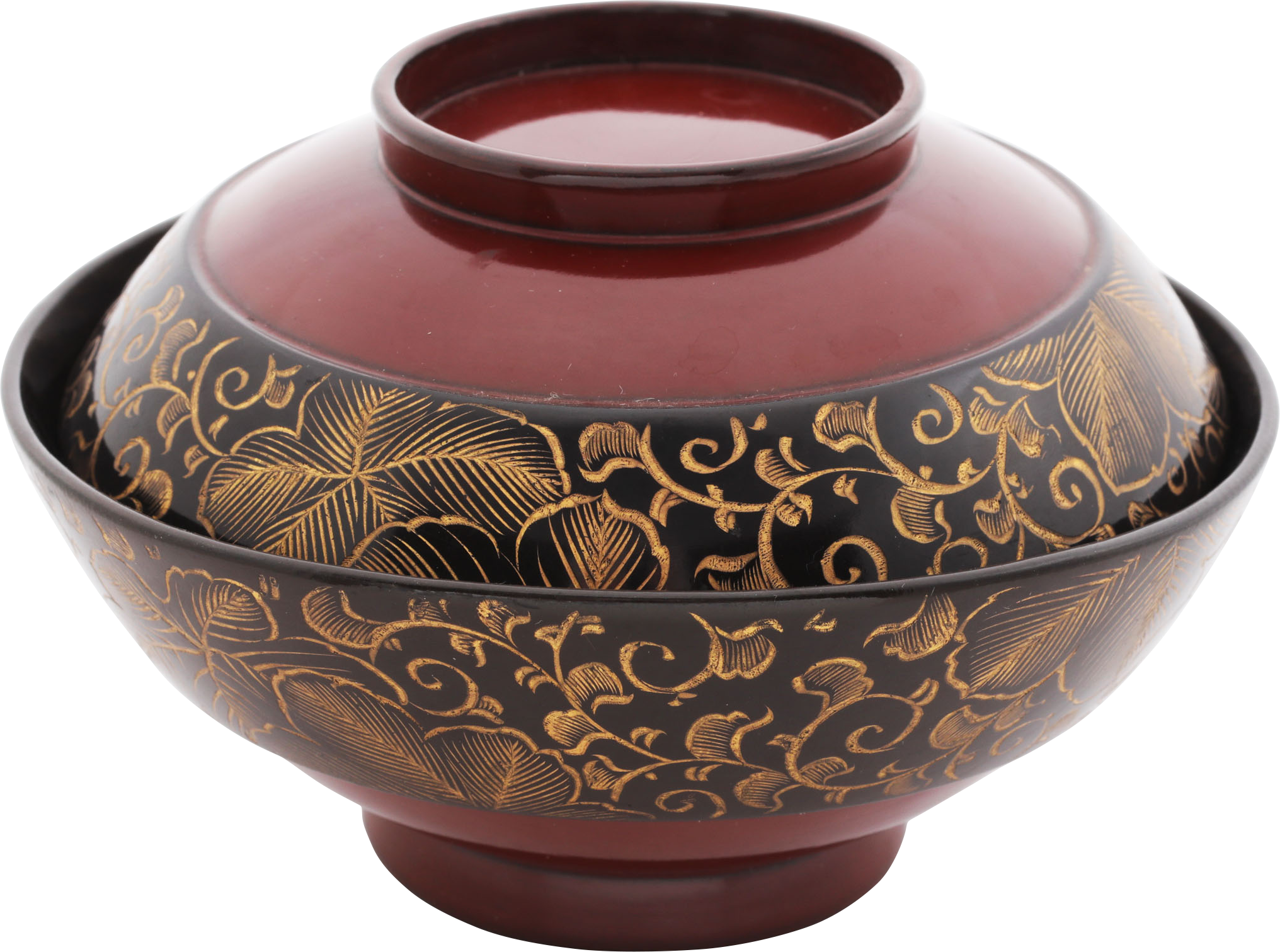 JAPANESE LACQUERED BOWL OWAN, MEIJI PERIOD, 1867-1912 - Fagan Arms