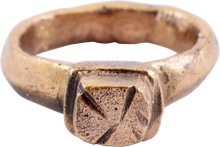 ROMAN PROSTITUTE'S RING, C.100-300 AD, SIZE 2 ¼