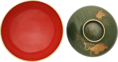 JAPANESE LACQUERED BOWL WITH COVER - Fagan Arms