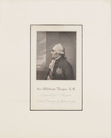 ORIGINAL ENGLISH LITHOGRAPH: SIR WILLIAM DRAPER K. B.