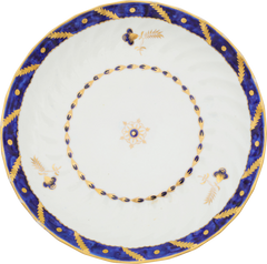 WORCESTER SHALLOW BOWL C.1783-92 - Fagan Arms