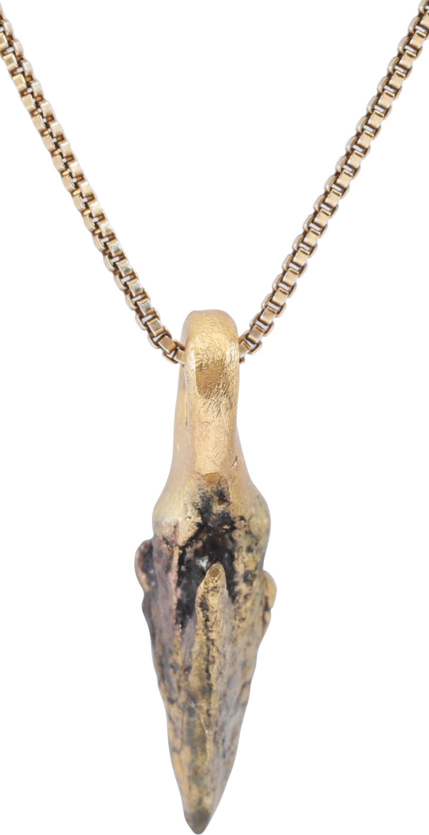 BRONZE GRECO-ROMAN ARROWHEAD PENDANT NECKLACE, 300 - 100 BC - Fagan Arms