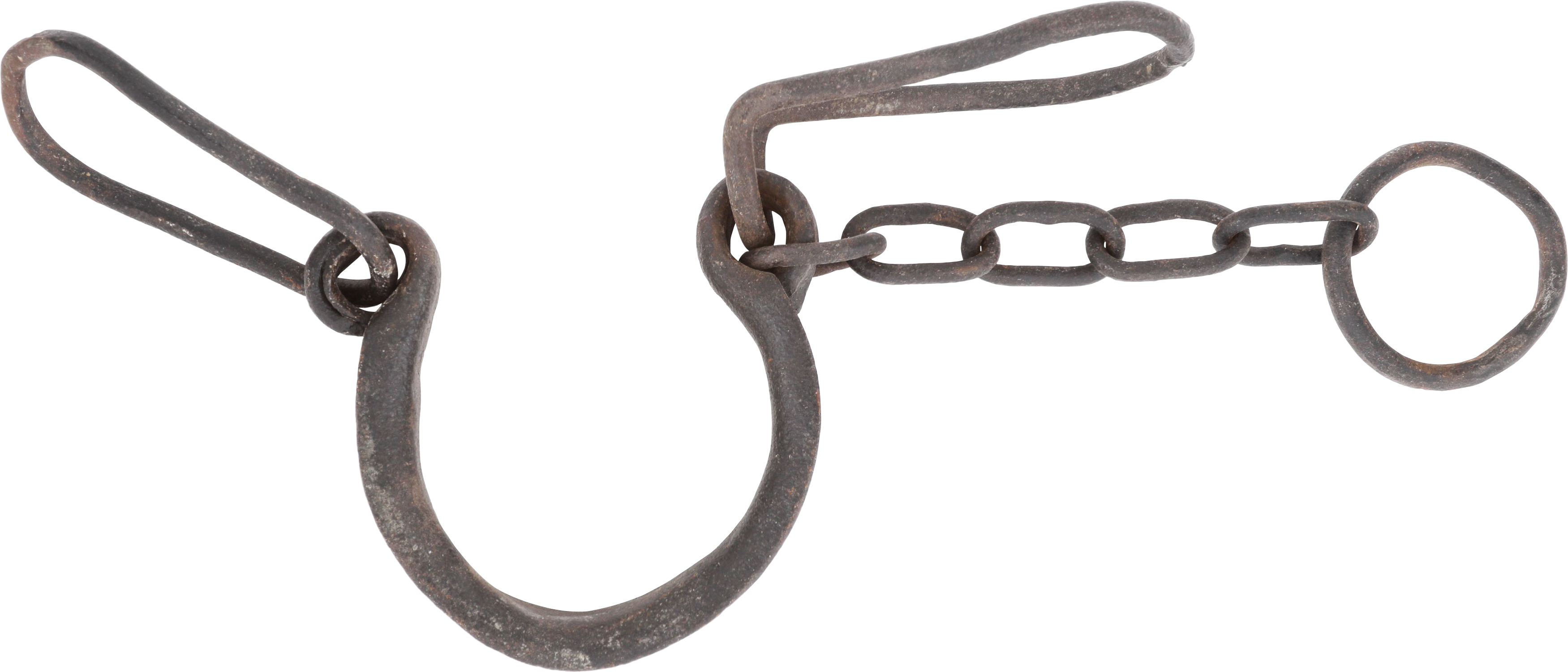 HEAVY FORGED IRON SLAVE LEG SHACKLE SOUTH CAROLINA - Fagan Arms