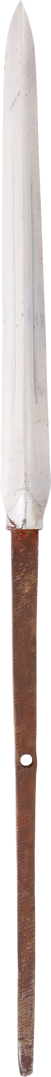 JAPANESE SPEAR HEAD YARI, LATE EDO PERIOD BEFORE 1867 - Fagan Arms