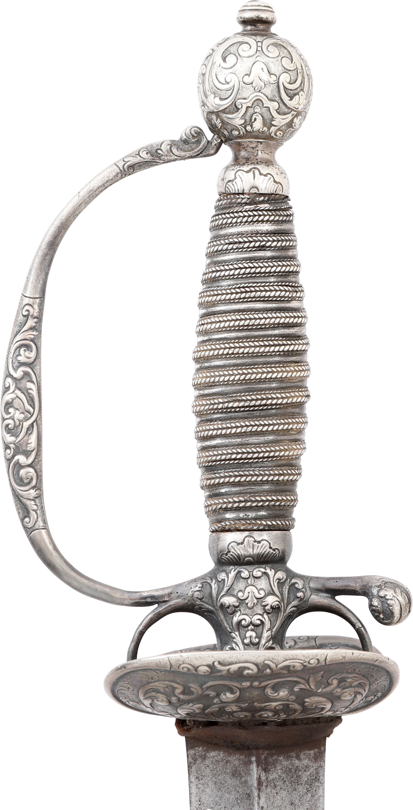 ENGLISH SILVER HILTED SMALLSWORD C.1757-58 - Fagan Arms