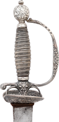 ENGLISH SILVER HILTED SMALLSWORD C.1757-58 - Fagan Arms