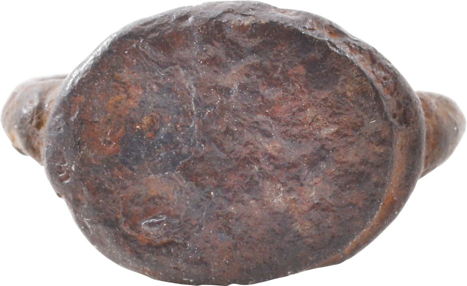 ROMAN IRON SIGNET/FIGURAL RING, C.500-100 BC, SIZE 4 - Fagan Arms