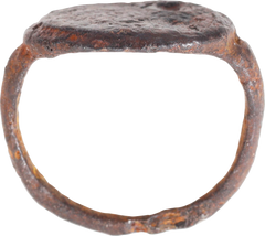 ROMAN IRON SIGNET/FIGURAL RING, C.500-100 BC, SIZE 4 - Fagan Arms