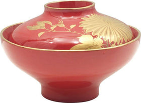 FINE JAPANESE LACQUERED COVERED BOWL