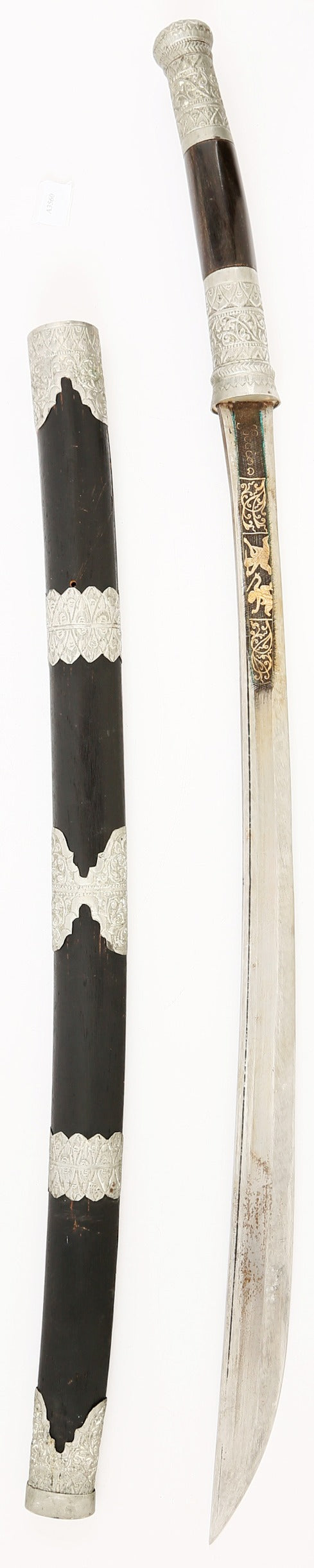 GOOD LARGE BURMESE BACKSWORD DHA - Fagan Arms