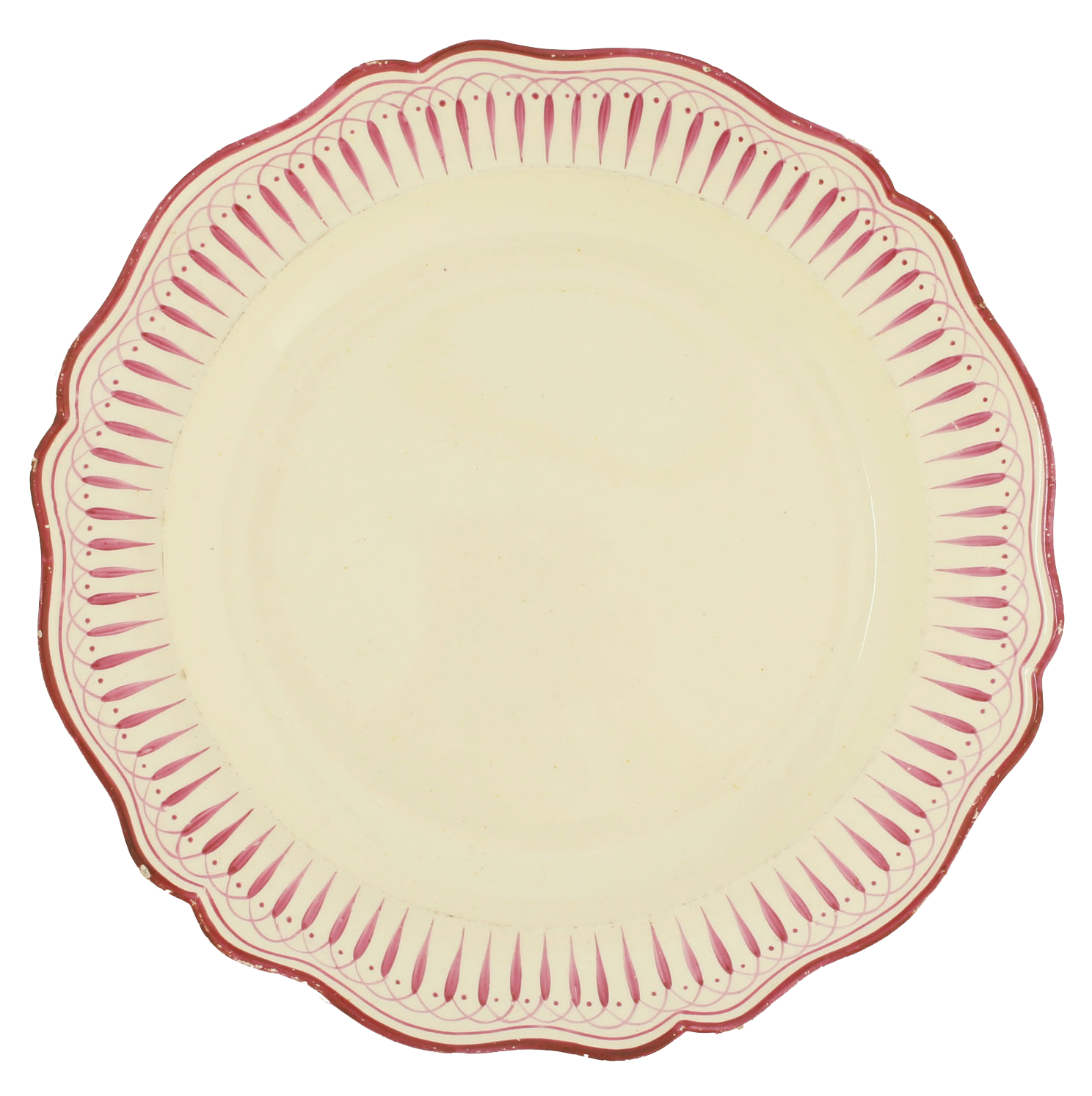ENGLISH CREAMWARE PLATE, 18TH-EARLY 19TH CENTURY - Fagan Arms