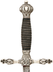SPANISH SILVER HILTED OFFICER’S SWORD DATED 1860 - Fagan Arms