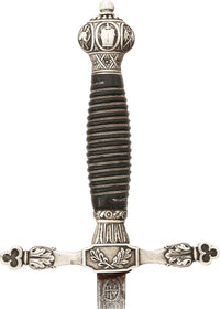SPANISH SILVER HILTED OFFICER’S SWORD DATED 1860
