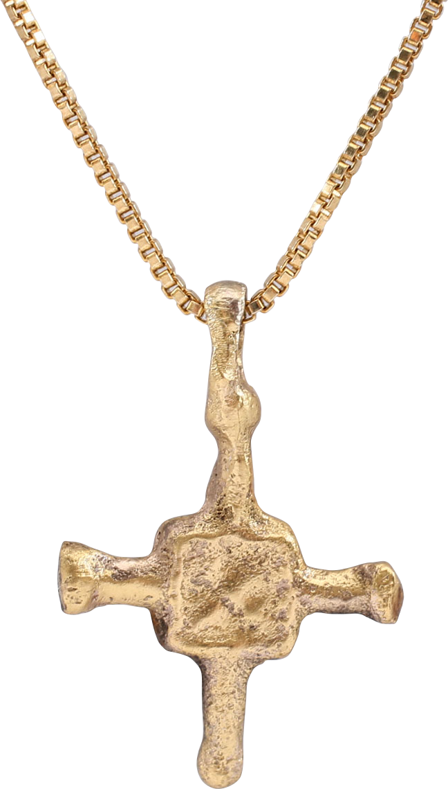 MEDIEVAL CHRISTIAN CROSS NECKLACE, 9th-11th CENTURY AD – Fagan Arms