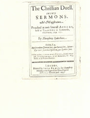 ENGLISH PRINTED PAGE, 1637 - Fagan Arms