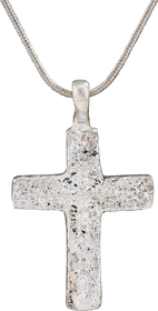 MEDIEVAL EUROPEAN CROSS NECKLACE, 10TH-14TH CENTURY AD