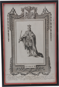 ORIGINAL LITHOGRAPH C.1780 OF KING GEORGE lll