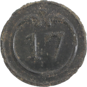 FRENCH MILITARY BUTTON FROM THE BATTLE OF WATERLOO