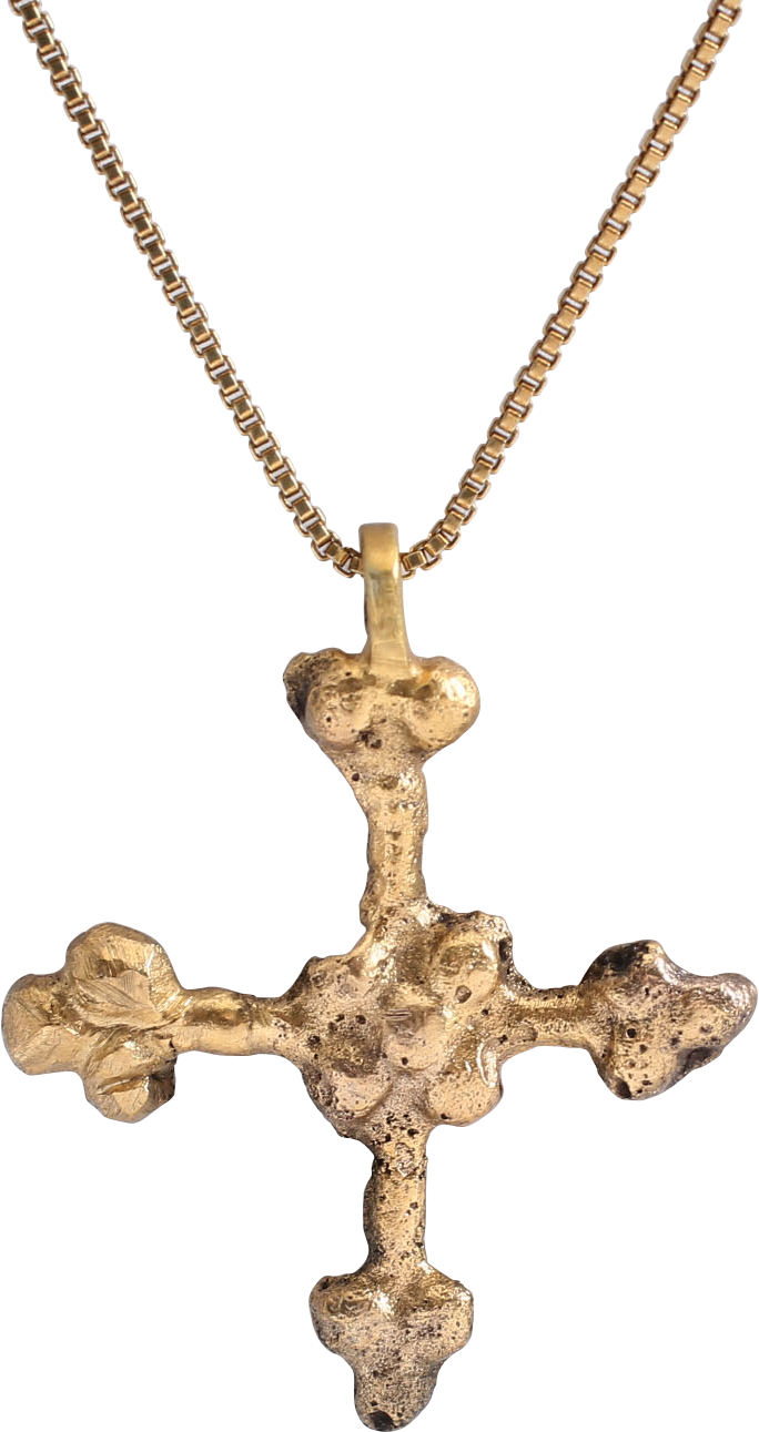 FINE EARLY CHRISTIAN CONVERT’S CROSS NECKLACE, 9TH-11TH CENTURY AD - Fagan Arms