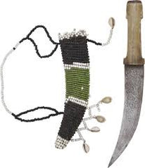 MAHDIST BEADED SHEATH DAGGER C.1885 - WAS $390 - Fagan Arms