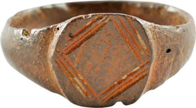EARLY ROMAN BYZANTINE RING 4th-6th CENTURY AD, SIZE 7 ½