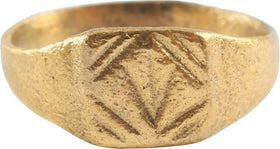 LATE ROMAN, MEDIEVAL CHILD’S RING C.5th-8th CENTURY SIZE 3 ¾