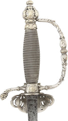 FINE FRENCH SILVERED HILT SMALLSWORD - Fagan Arms