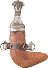 FINE SILVER MOUNTED SAUDI JAMBIYA - Fagan Arms