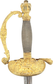 FINE AND RARE FRENCH NAVAL OFFICER’S SWORD C.1820-30