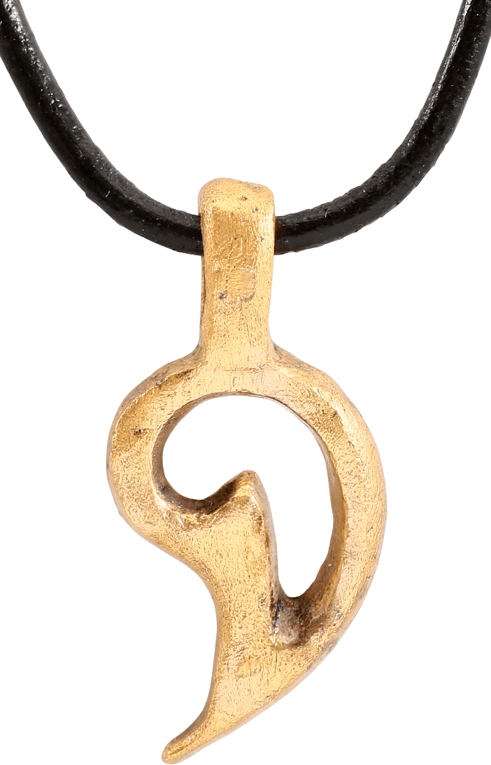 18TH CENTURY ENGLISH GILT PENDANT. - Fagan Arms