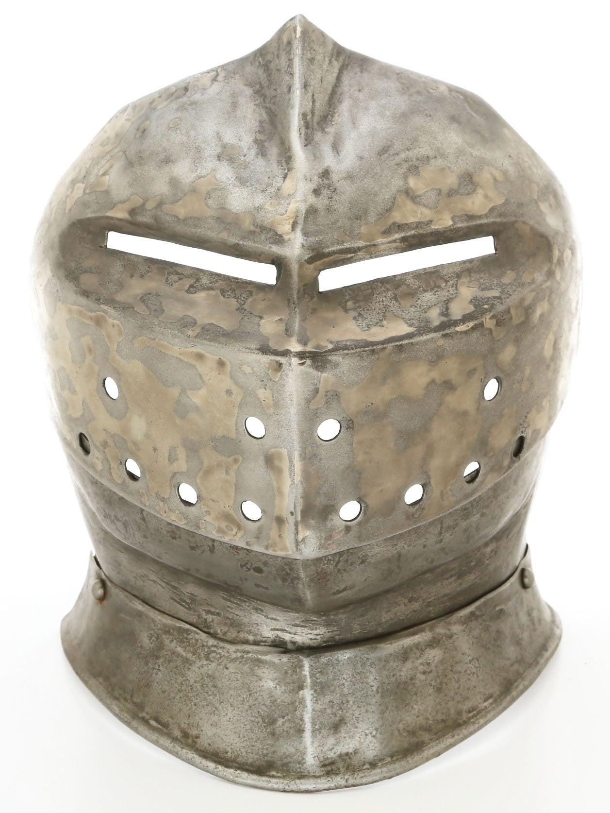 ANTIQUE VISOR, BUFF AND NECK PLATE FOR A CLOSE HELMET - Fagan Arms