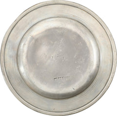 ENGLISH PEWTER PLATE C.1750 - Fagan Arms