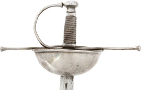 RARE SPANISH/CARIBBEAN CUP HILTED RAPIER C.1700