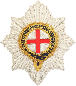 BRITISH MILITARY ORDER OF THE GARTER, EMBROIDERED BREAST STAR