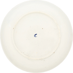 WORCESTER PORCELAIN EYE BORDER RIBBED COFFEE CUP AND SAUCER C.1770 - Fagan Arms