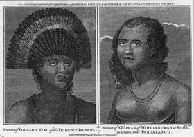 A PORTRAIT OF POULAHO KING OF THE FRIENDLY ISLANDS AND A PORTRAIT OF A WOMAN OF MIDDLEBURGH OR EOOA AN ISLAND NEAR TONGATABOO