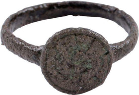 BYZANTINE MAN'S RING 5th-9th CENTURY AD SIZE 9 1/4