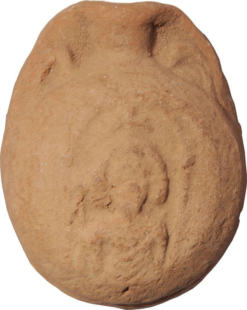 BYZANTINE RED TERRACOTTA PILGRIM'S FLASK - Fagan Arms