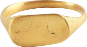 CELTIC GILT MAN’S RING, 2nd-3rd CENTURY AD SIZE 8 3/4