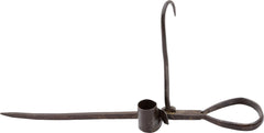 COLONIAL AMERICAN WROUGHT IRON CANDLE HOLDER - Fagan Arms